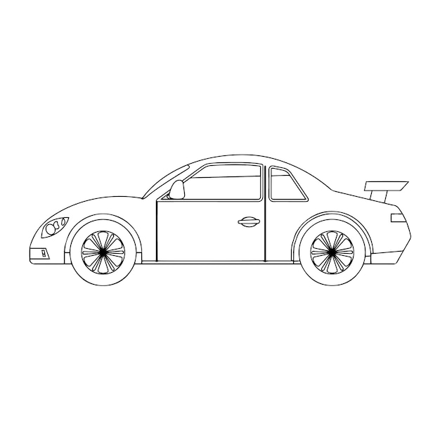 Car For Kids Drawing Realistic