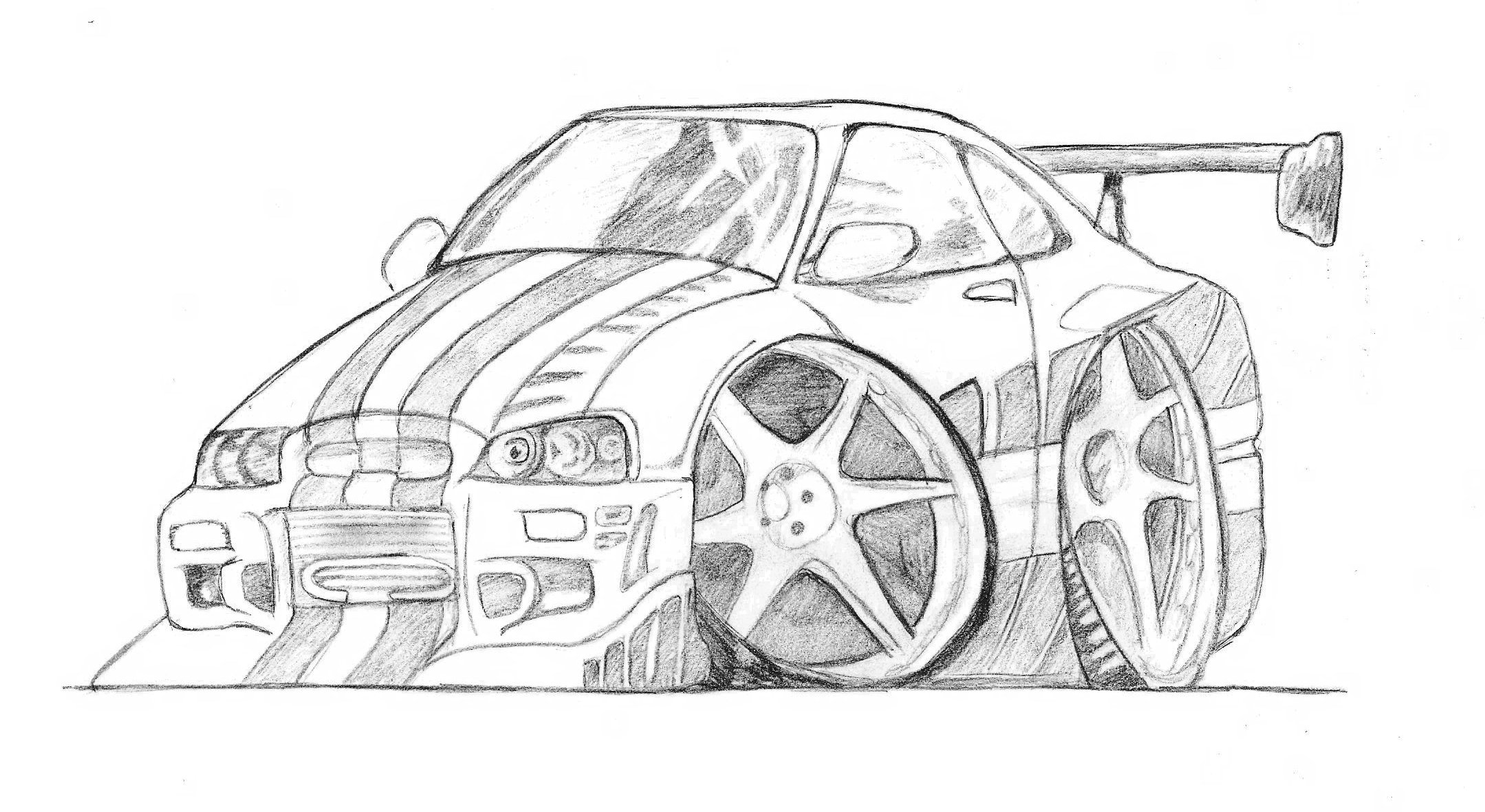 Cartoon Car Drawing Amazing
