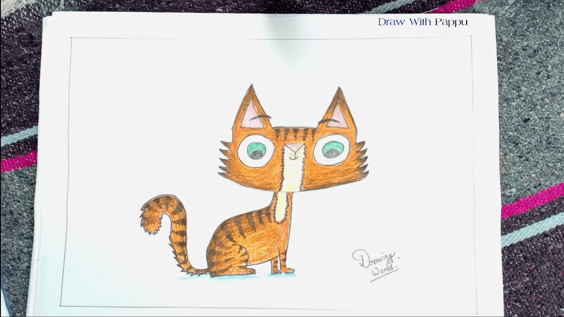 Cartoon Cat Drawing Image