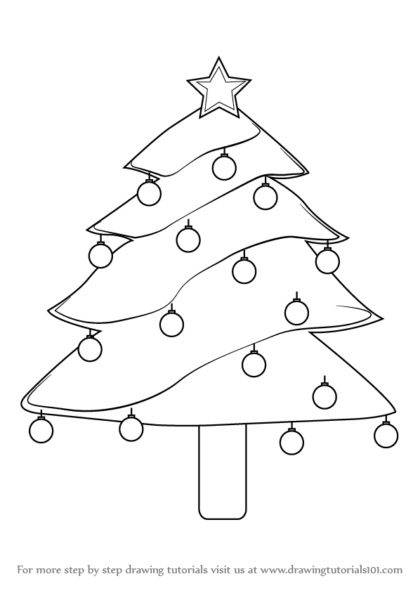 How to Draw and color a beautiful Christmas tree  Christmas Ideas   WonderHowTo