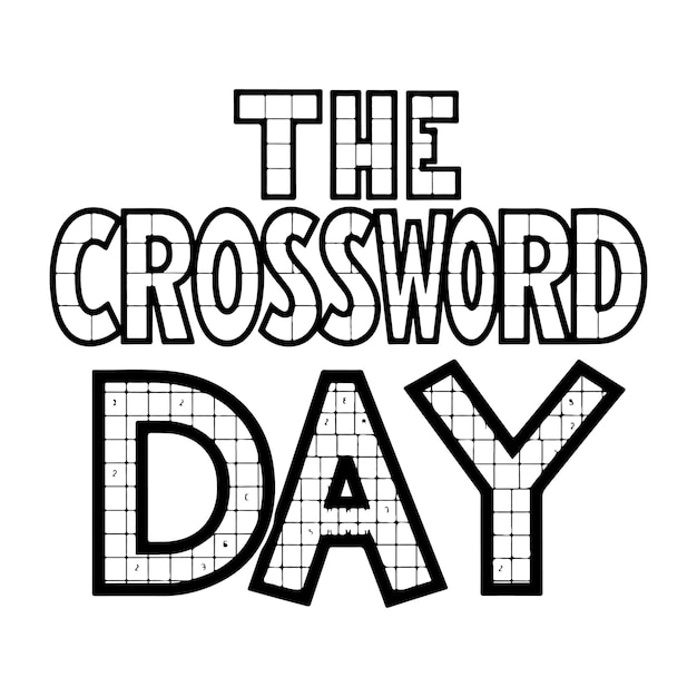 Crossword Drawing High-Quality