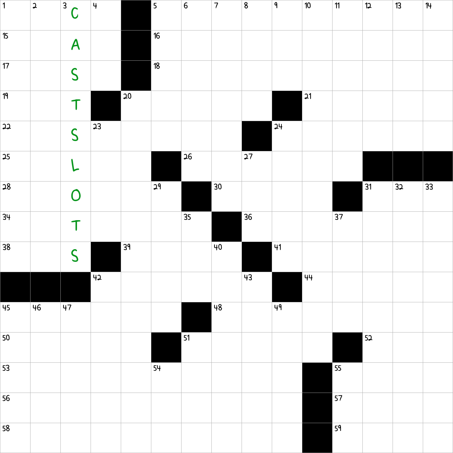 Crossword Drawing Images