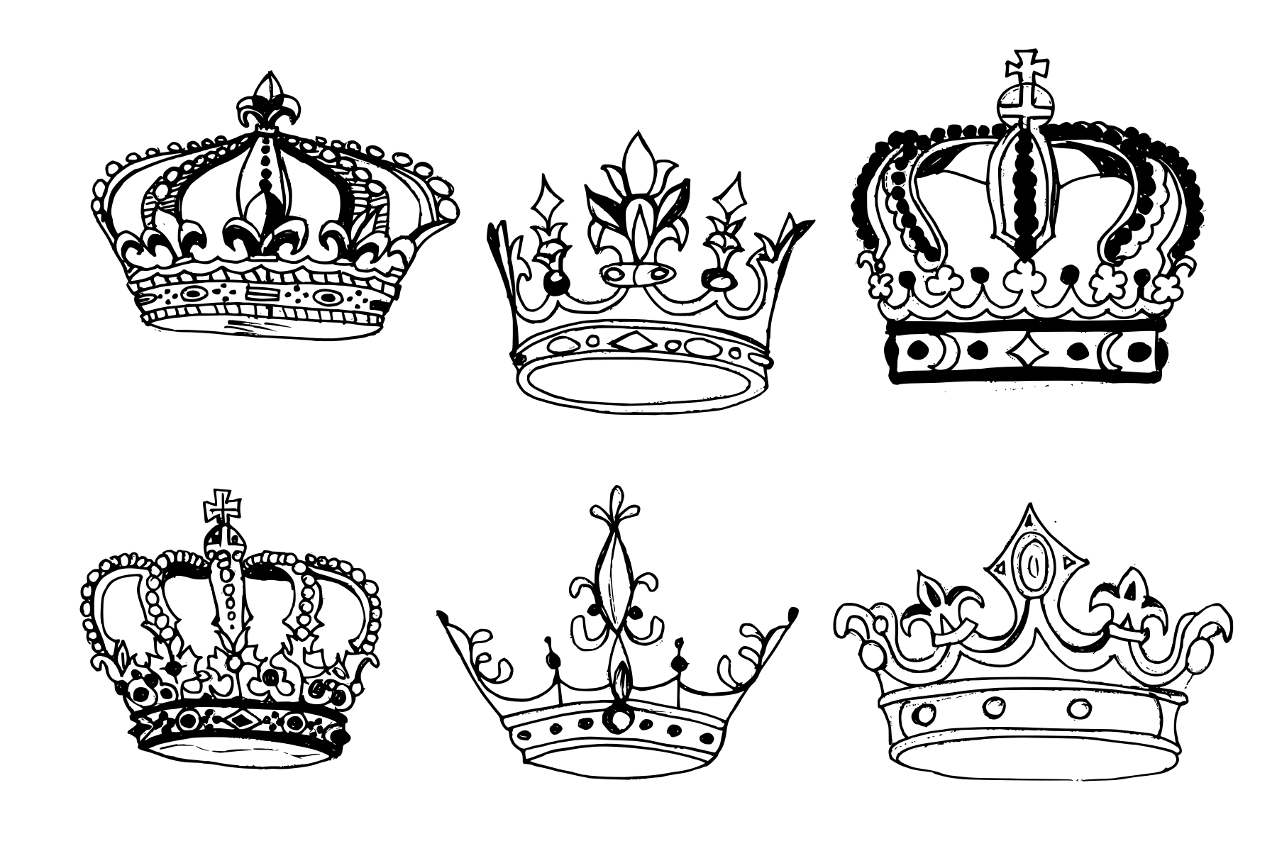 Crown Drawing High-Quality