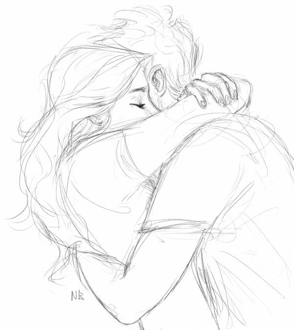 Cuddle Drawing Sketch