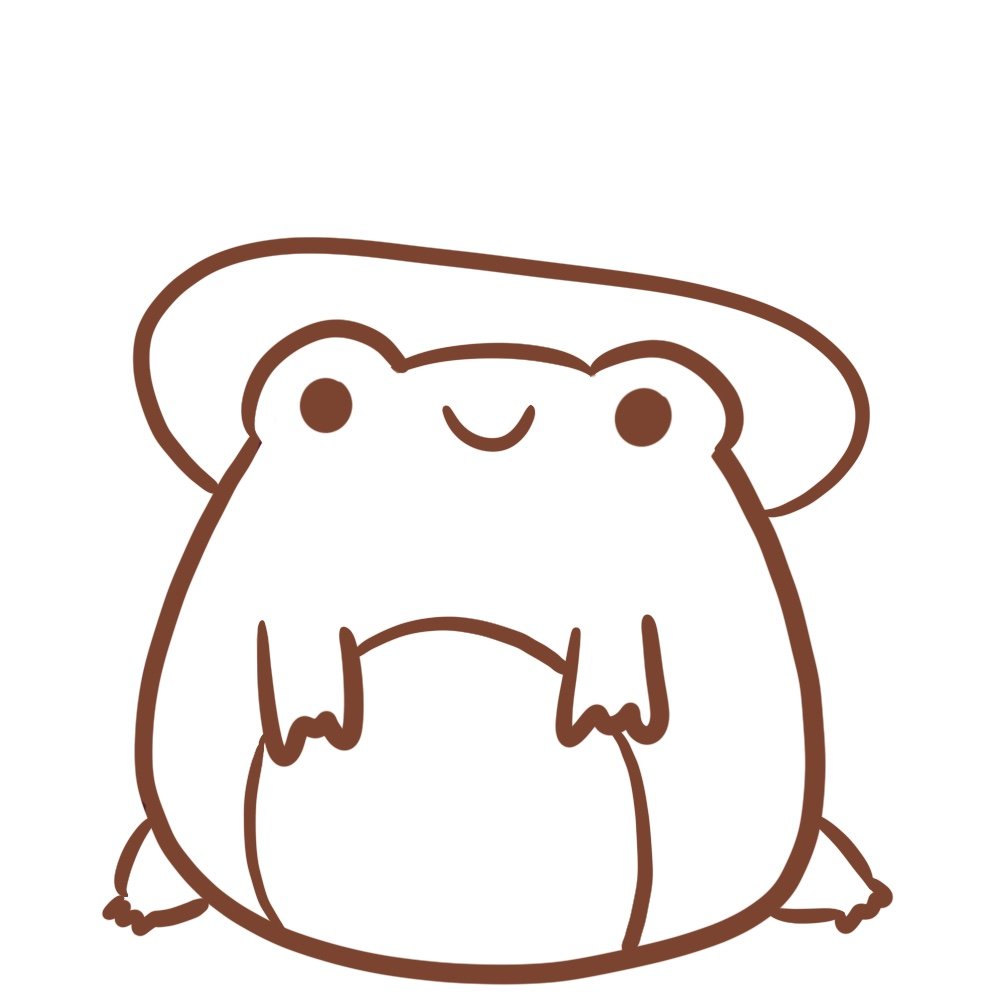 Cute Of A Frog Art Drawing