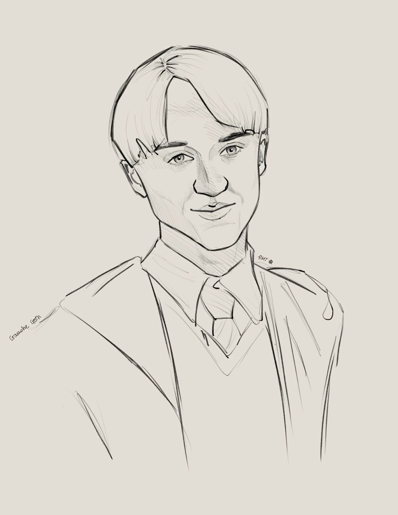 Draco Malfoy Drawing High-Quality