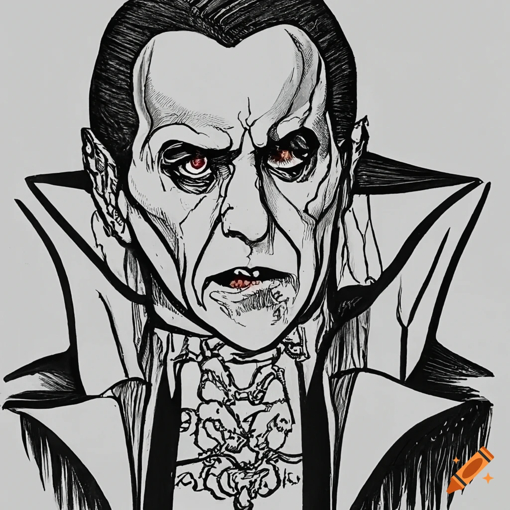 Dracula Drawing Pic