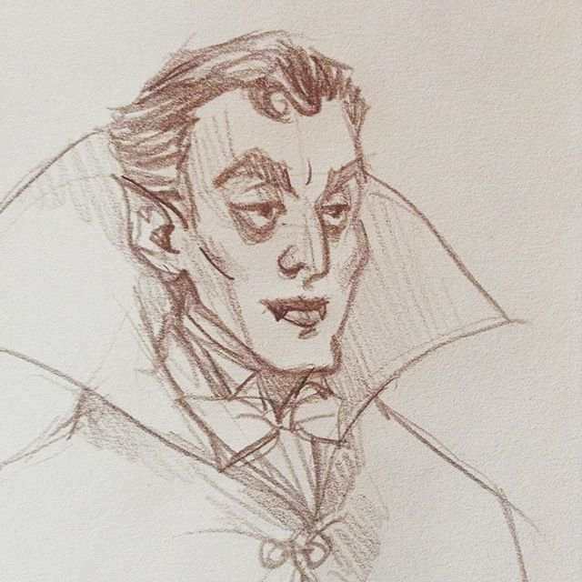 Dracula Drawing Sketch