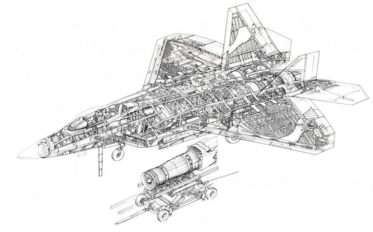 F-22 Drawing Beautiful Art