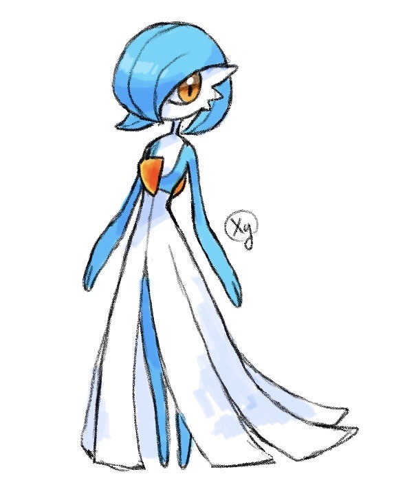 Gardevoir Drawing Sketch