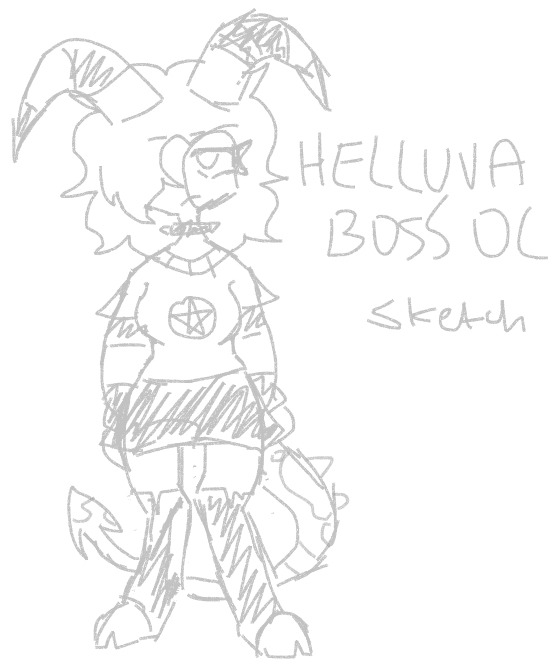 Gelluva Boss Drawing Sketch