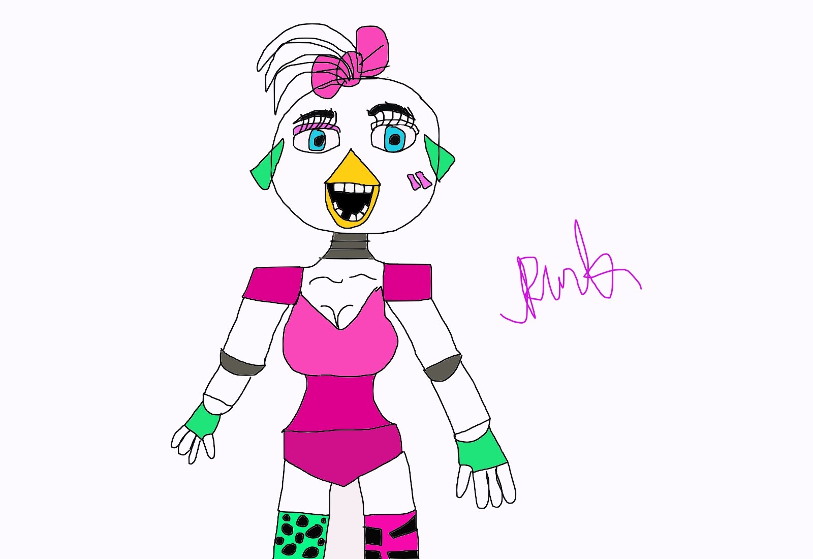 Glamrock Chica Drawing Art