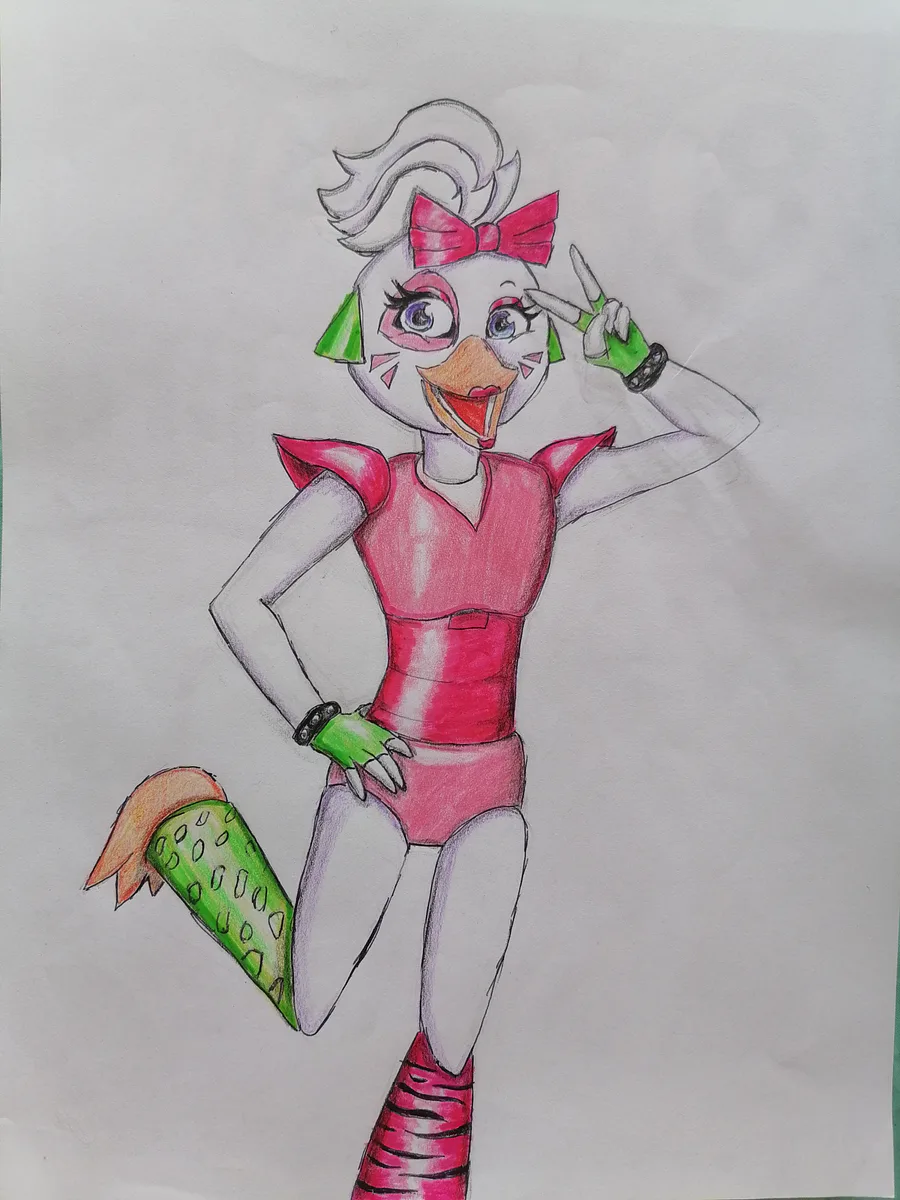 Glamrock Chica Drawing Image