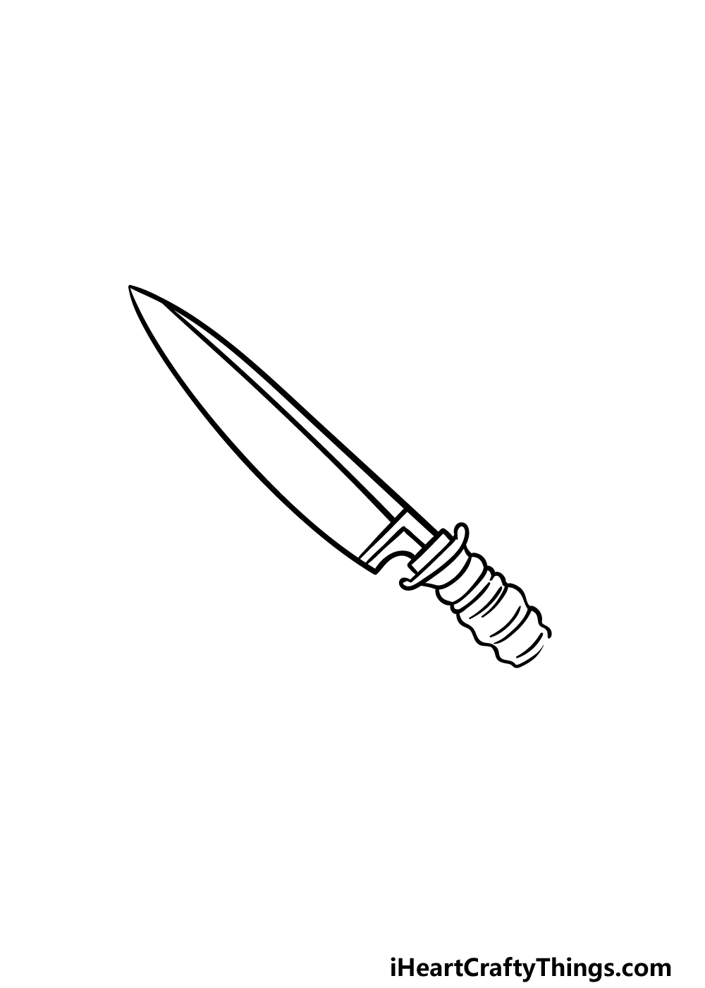 Knife Drawing High-Quality