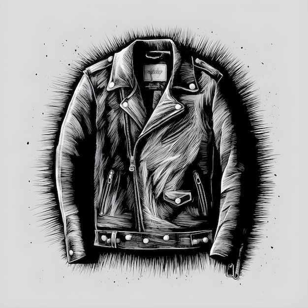 Leather Jacket Drawing Art