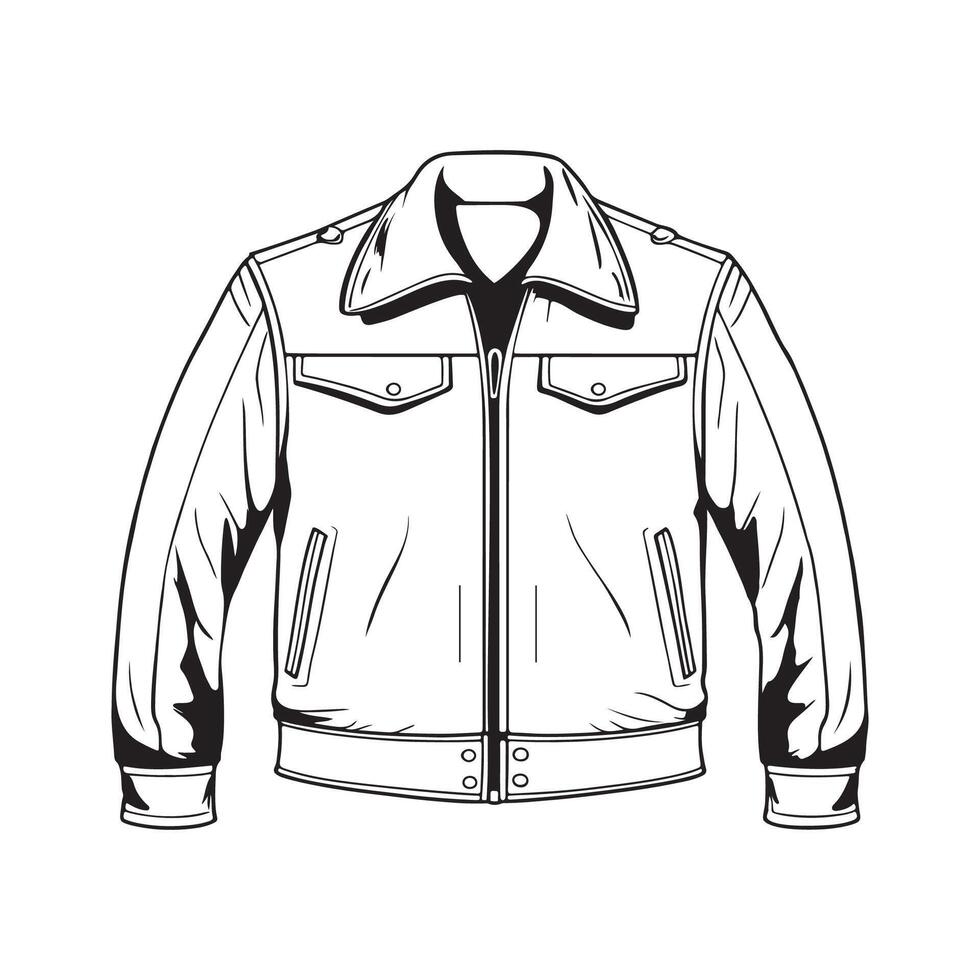 Leather Jacket Drawing Image