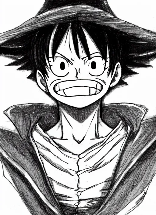 Luffy Art Drawing