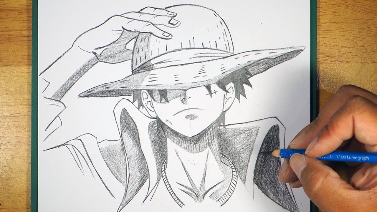 Luffy Drawing High-Quality