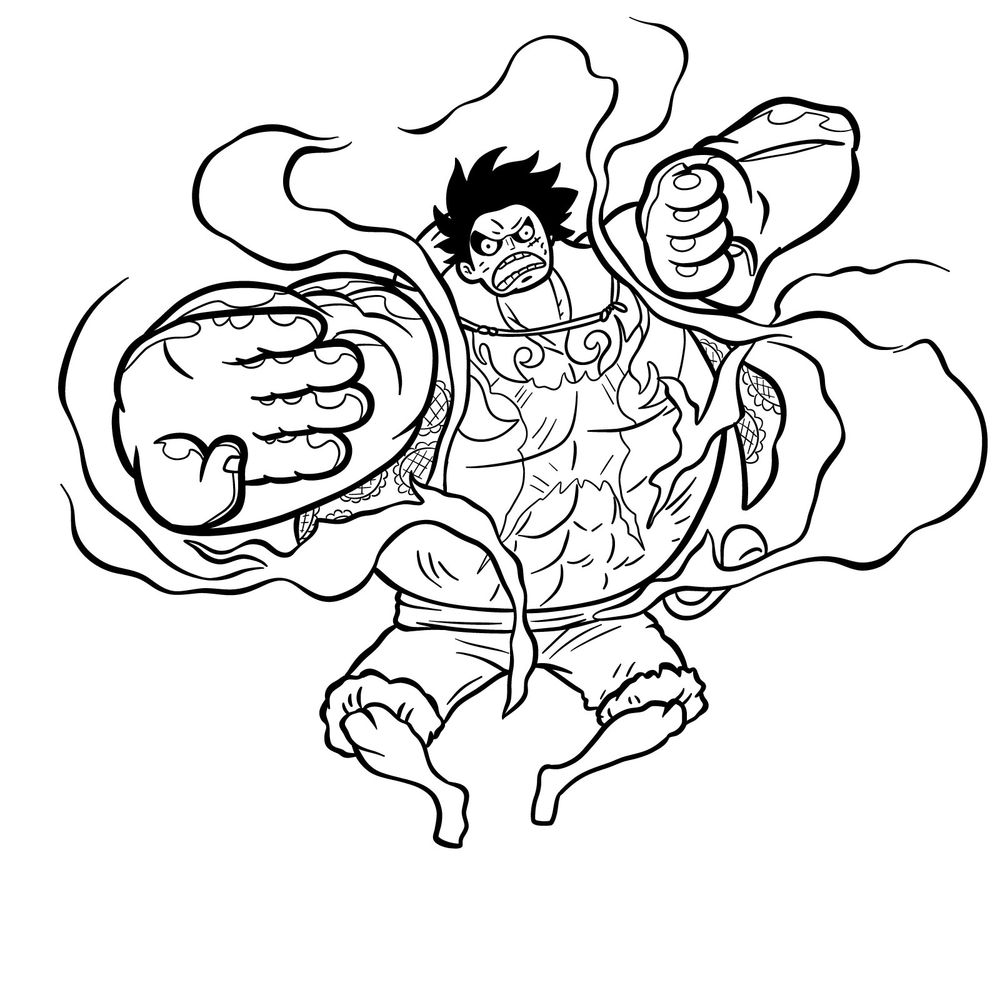 Luffy Drawing Image