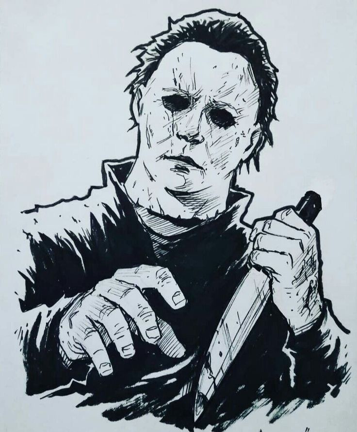 Michael Myers Drawing High-Quality