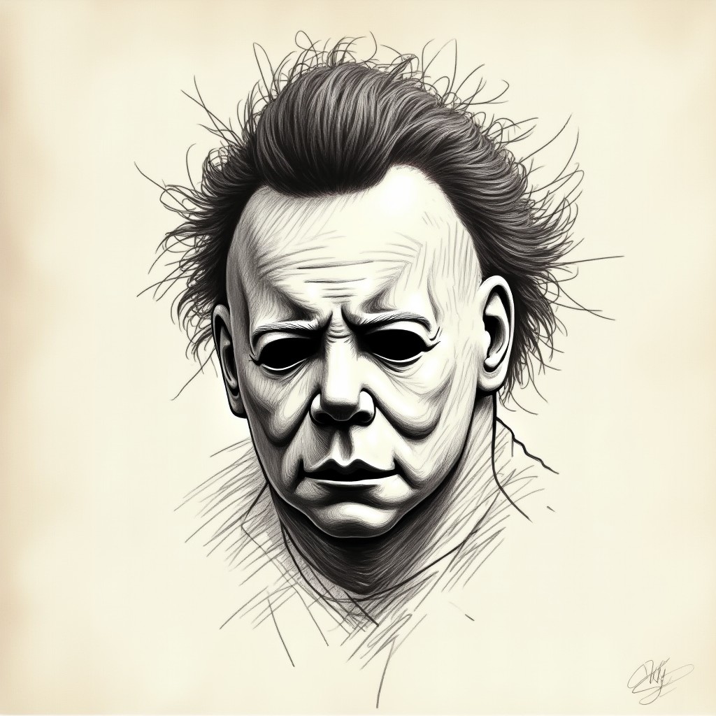 Michael Myers Drawing Image