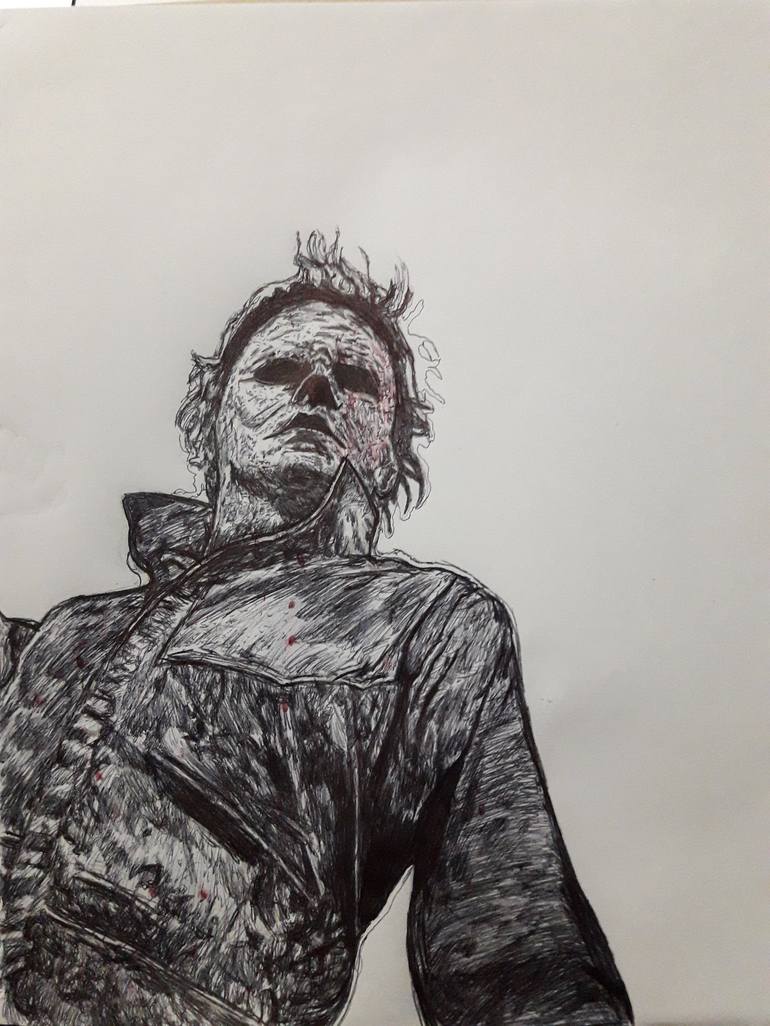 Michael Myers Drawing Pictures