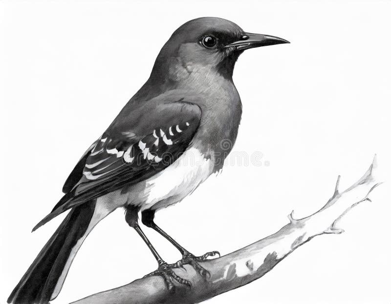 Mockingbird Drawing Pics