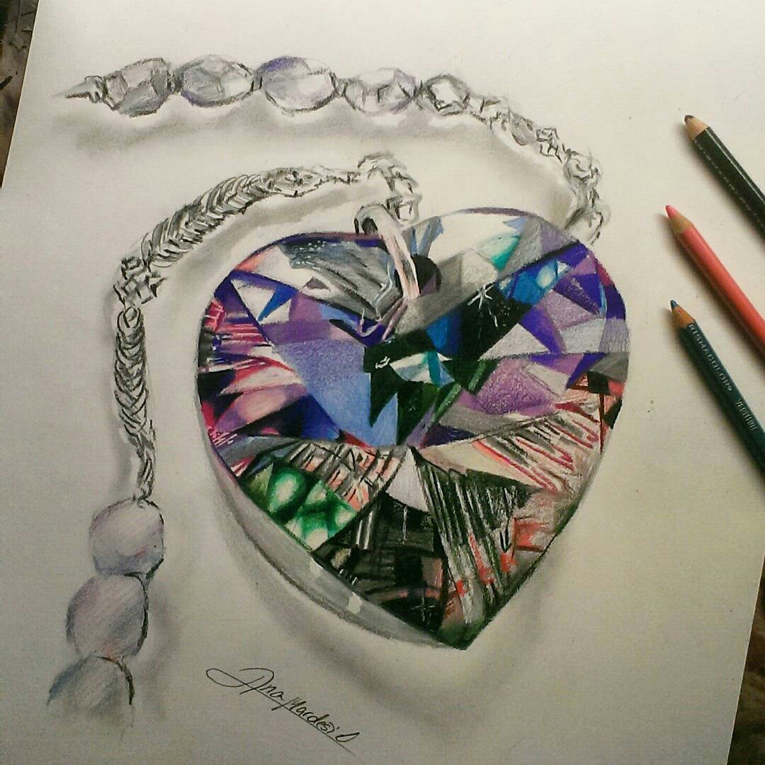 Necklace Drawing Art