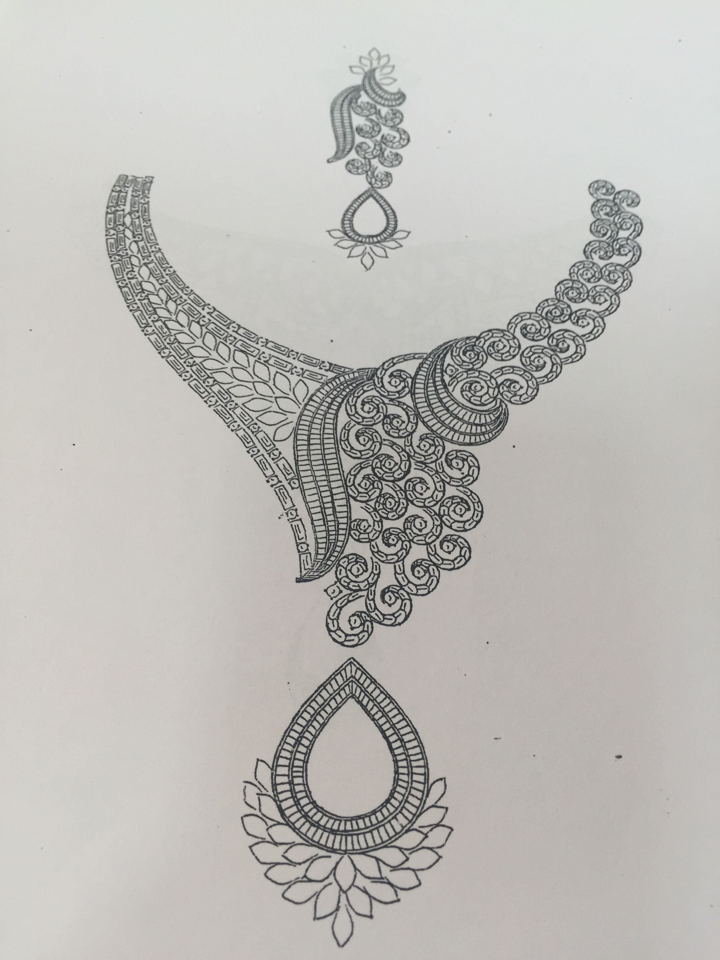 Necklace Drawing Image