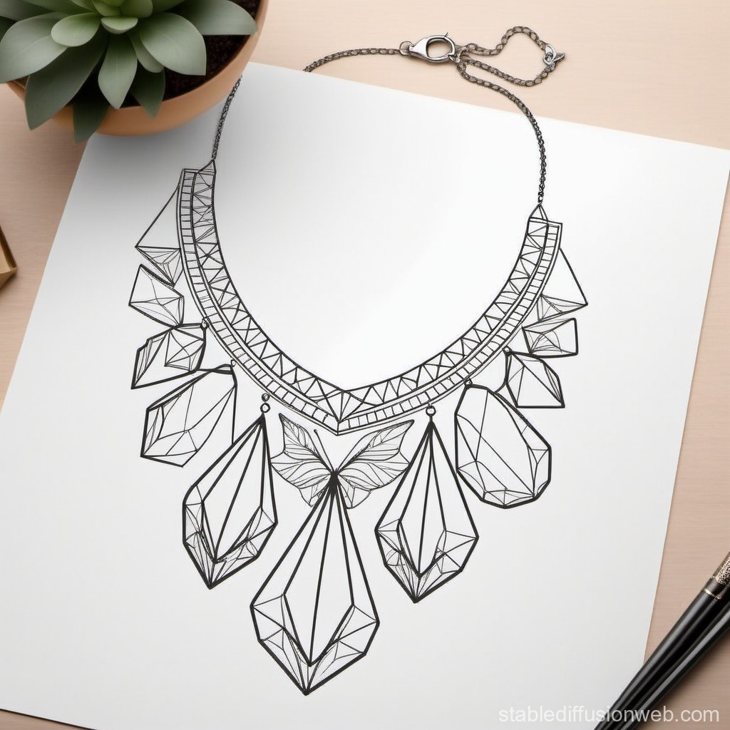 Necklace Drawing Photo