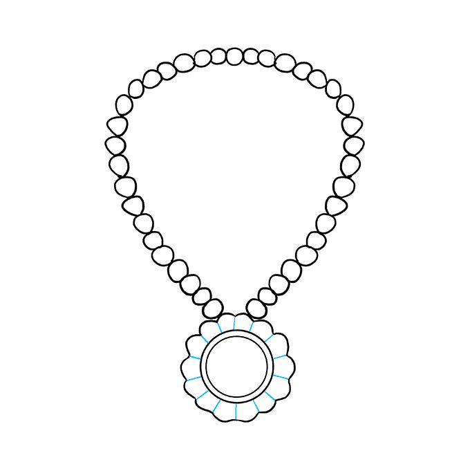 Necklace Drawing Pictures