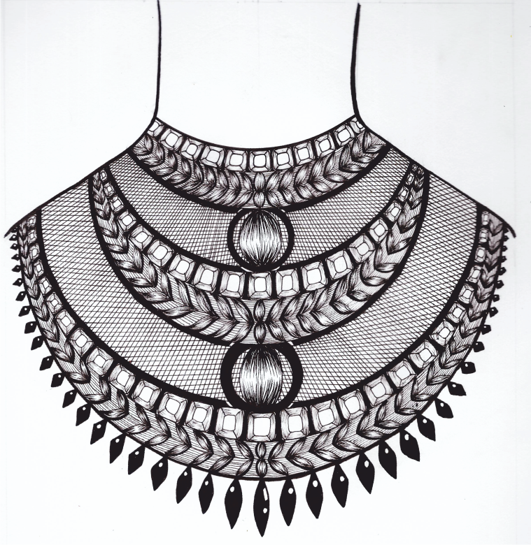 Necklace Drawing Realistic