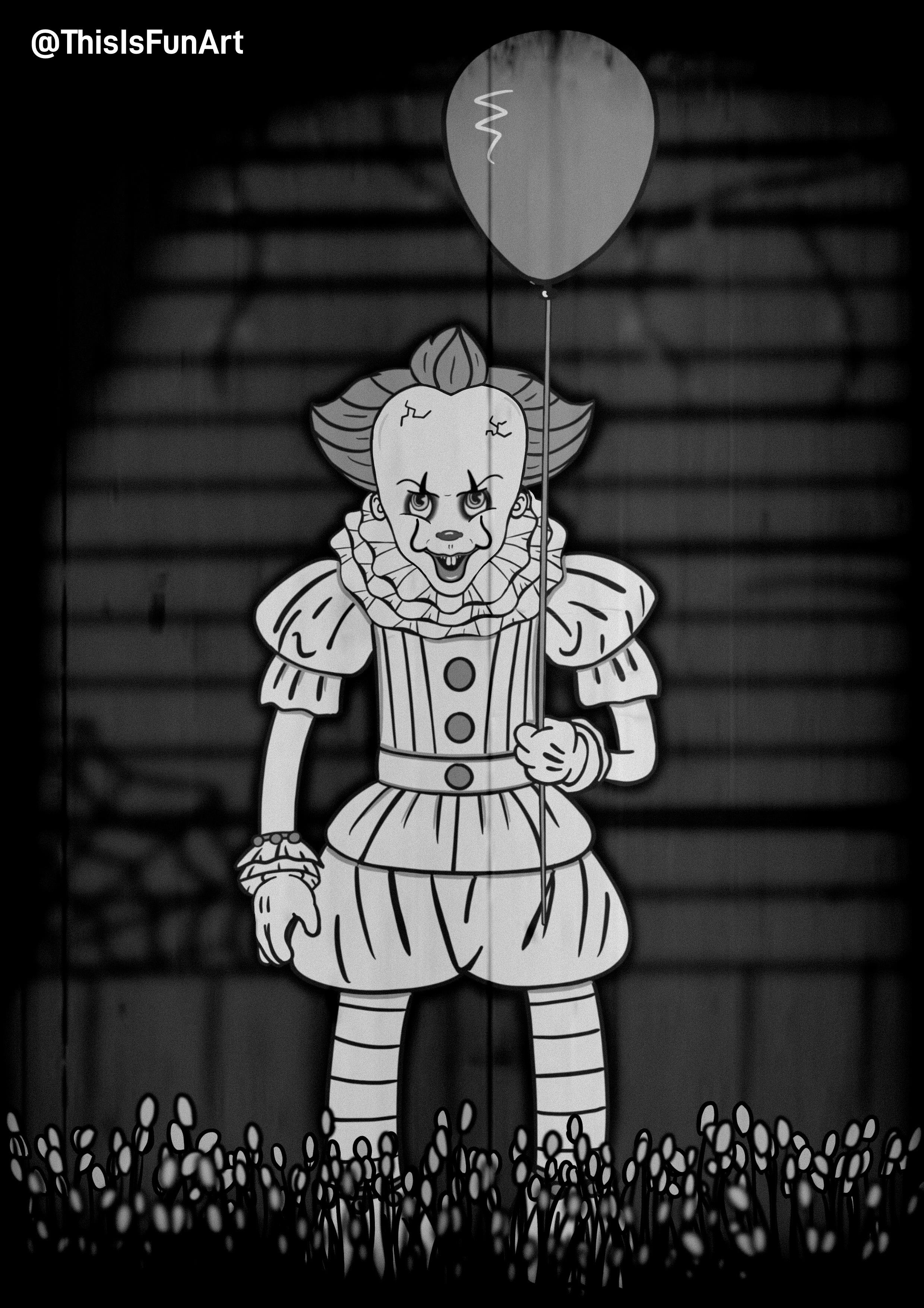 Pennywise Full Body Drawing Amazing