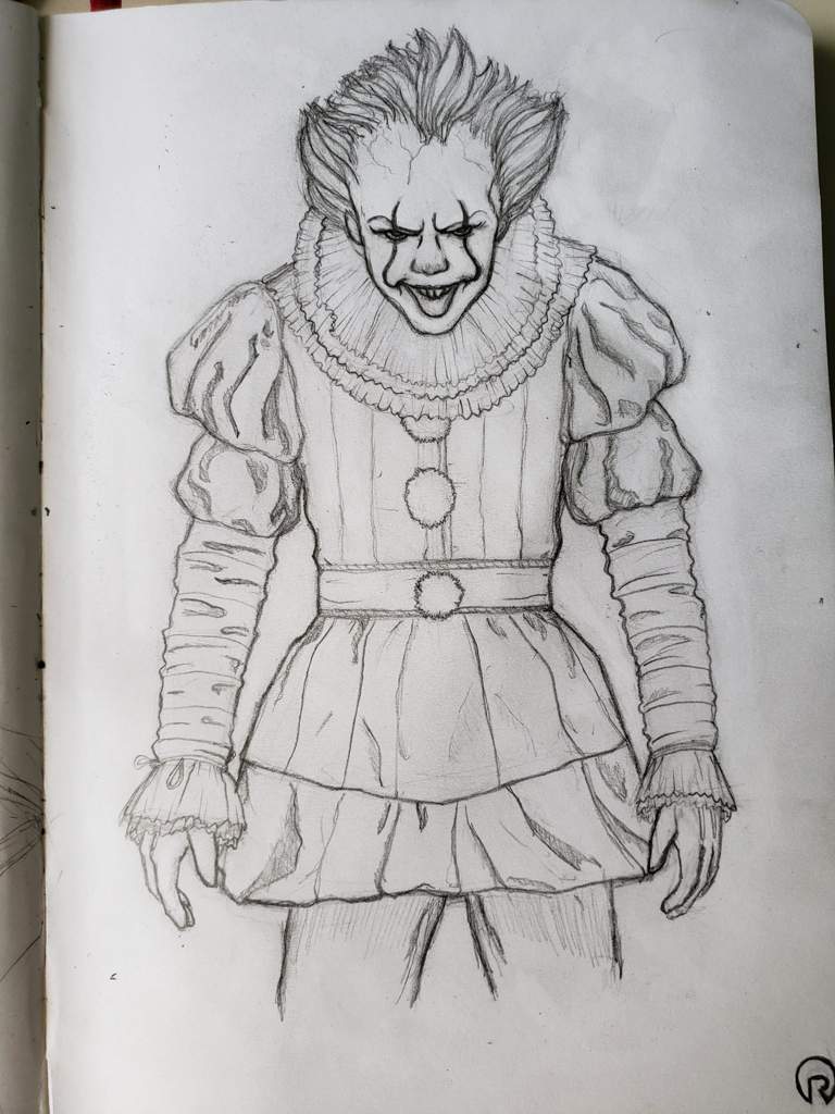 Pennywise Full Body Drawing Art