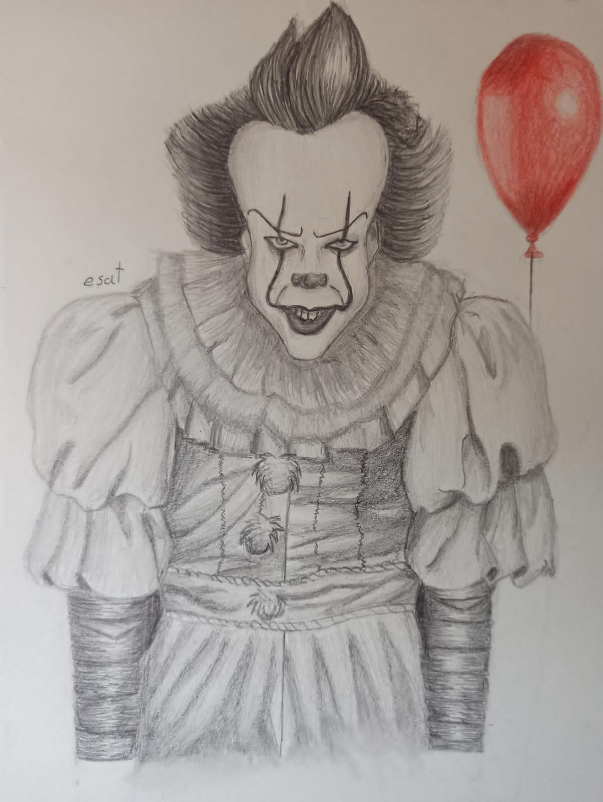 Pennywise Full Body Drawing Beautiful Art