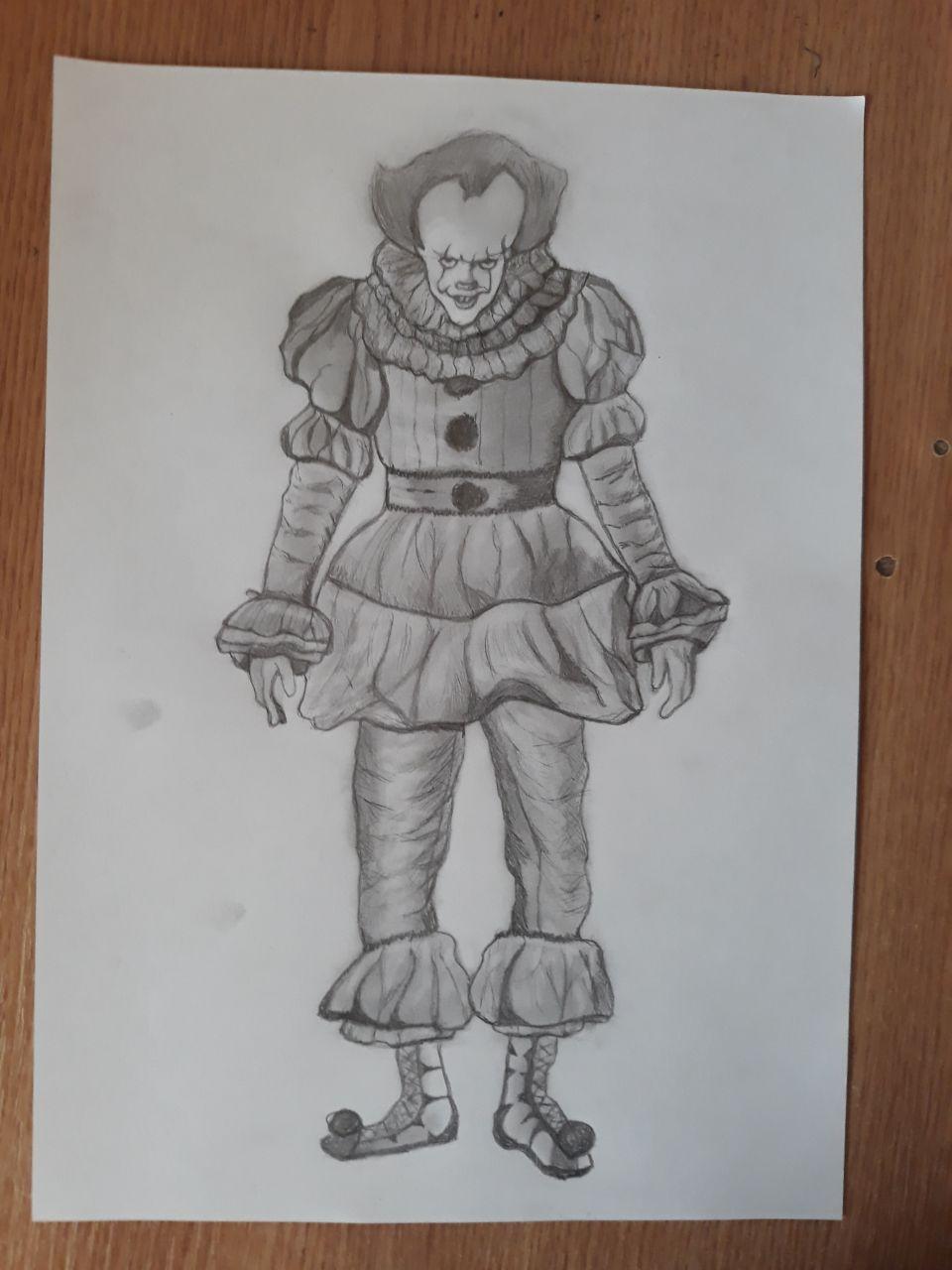 Pennywise Full Body Drawing