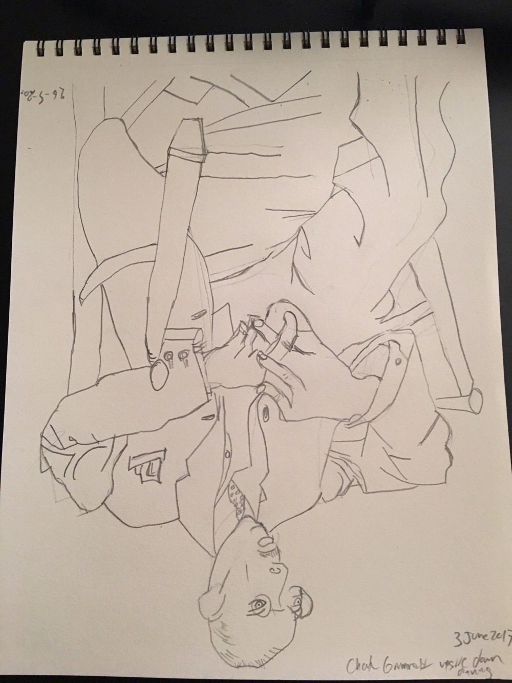 Picasso Upside Down Art Drawing