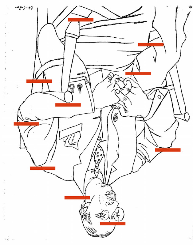 Picasso Upside Down Drawing Creative Art