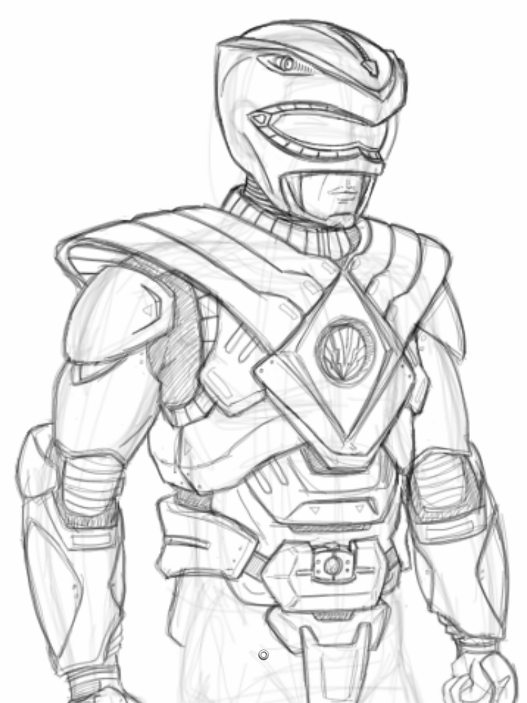 Power Rangers Drawing High-Quality