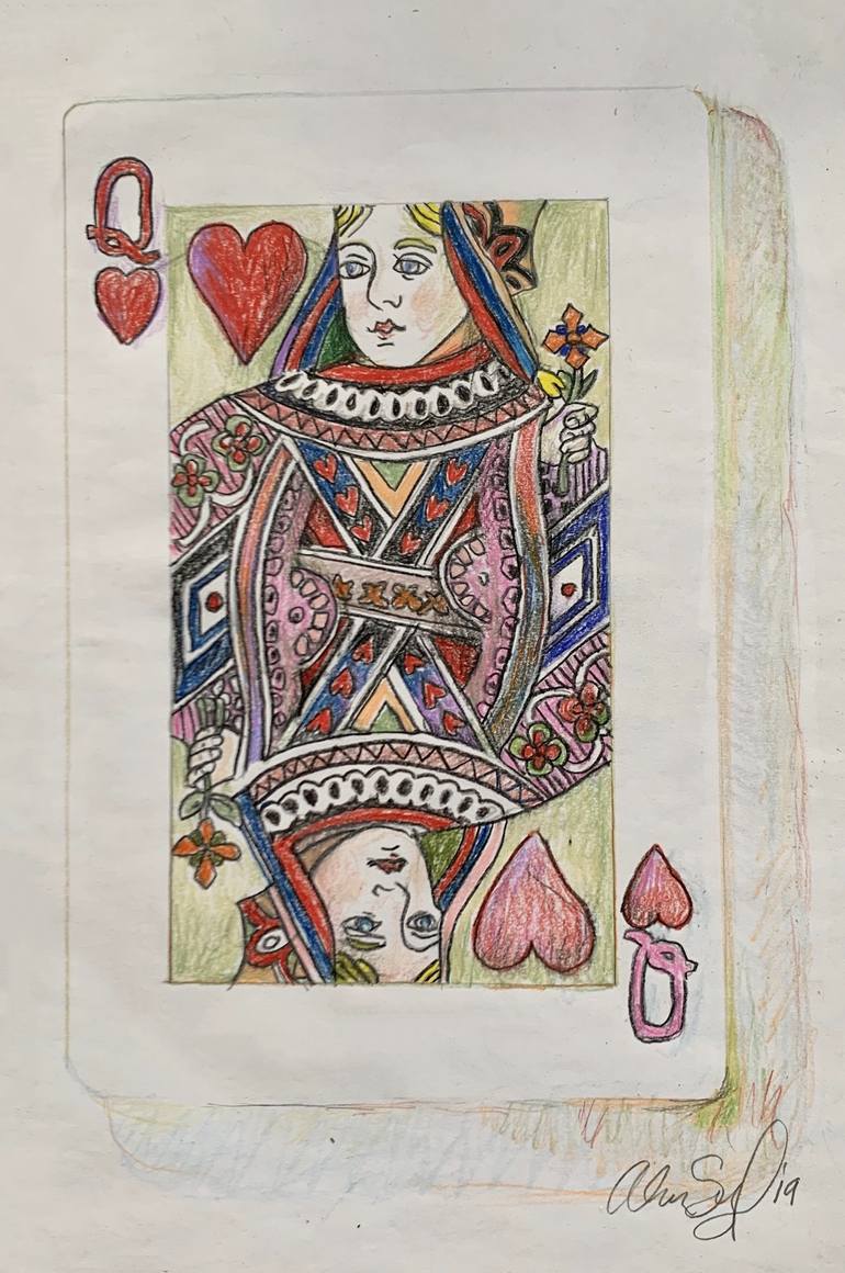 Queen of Hearts Best Drawing