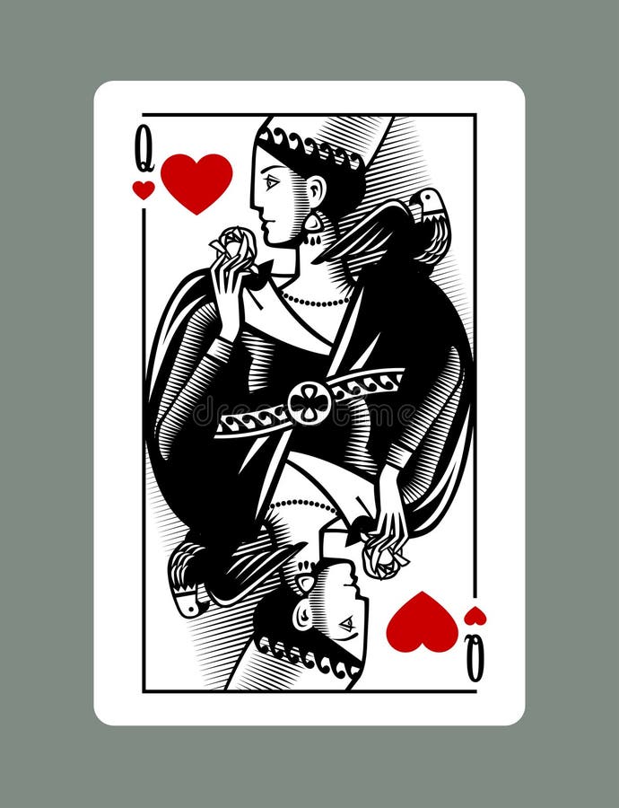 Queen of Hearts Drawing Image