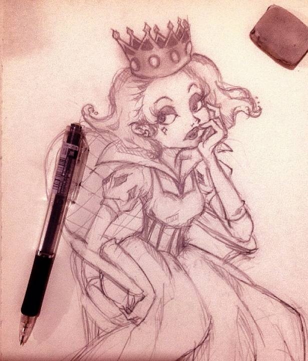 Queen of Hearts Drawing Pic