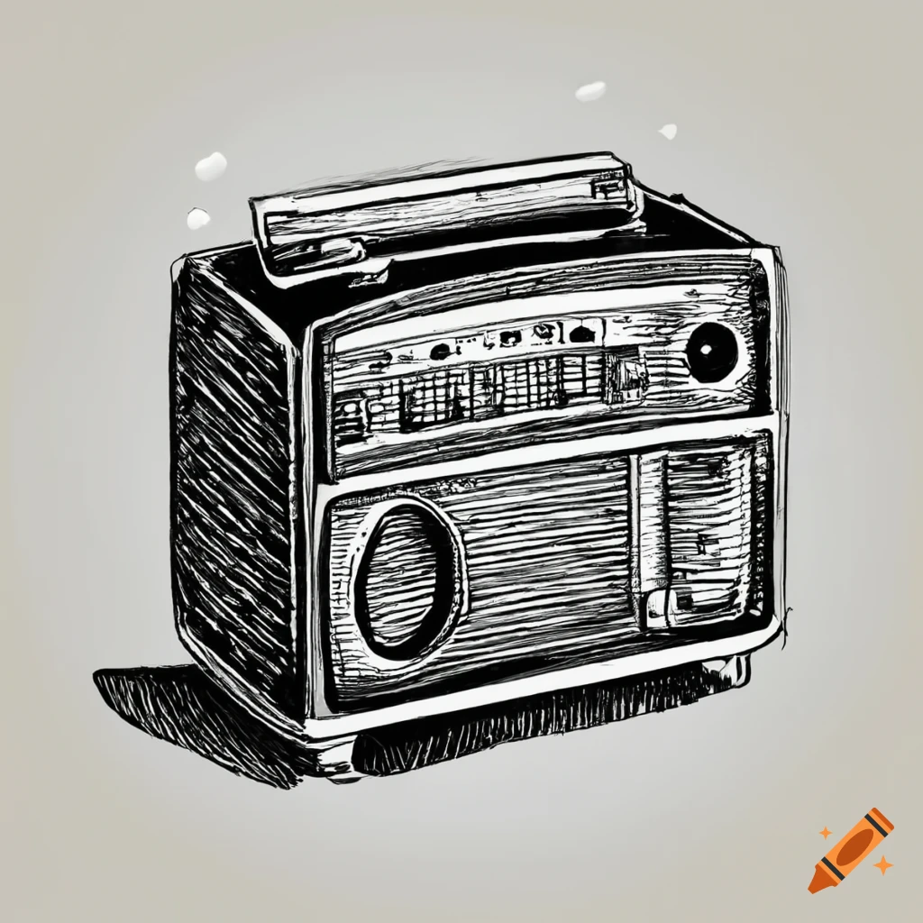 Radio Art Drawing