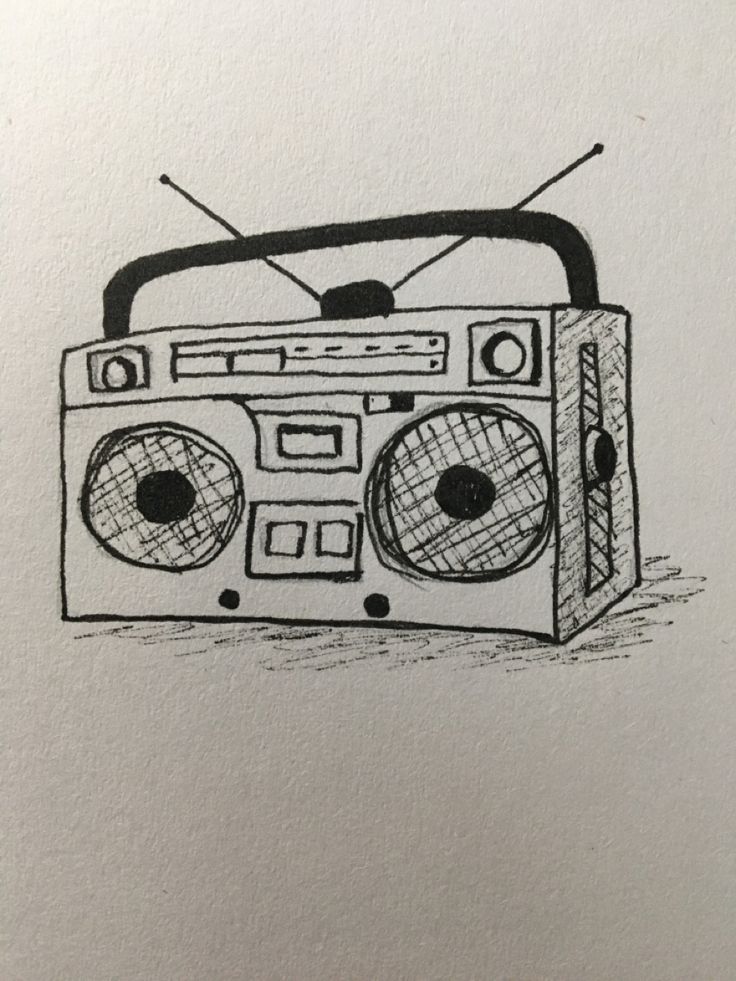 Radio Drawing Creative Art