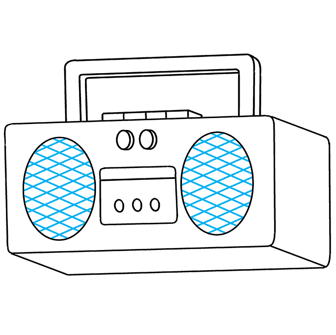 Radio Drawing Sketch