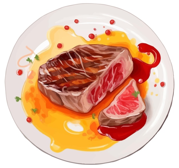 Steak Drawing Art