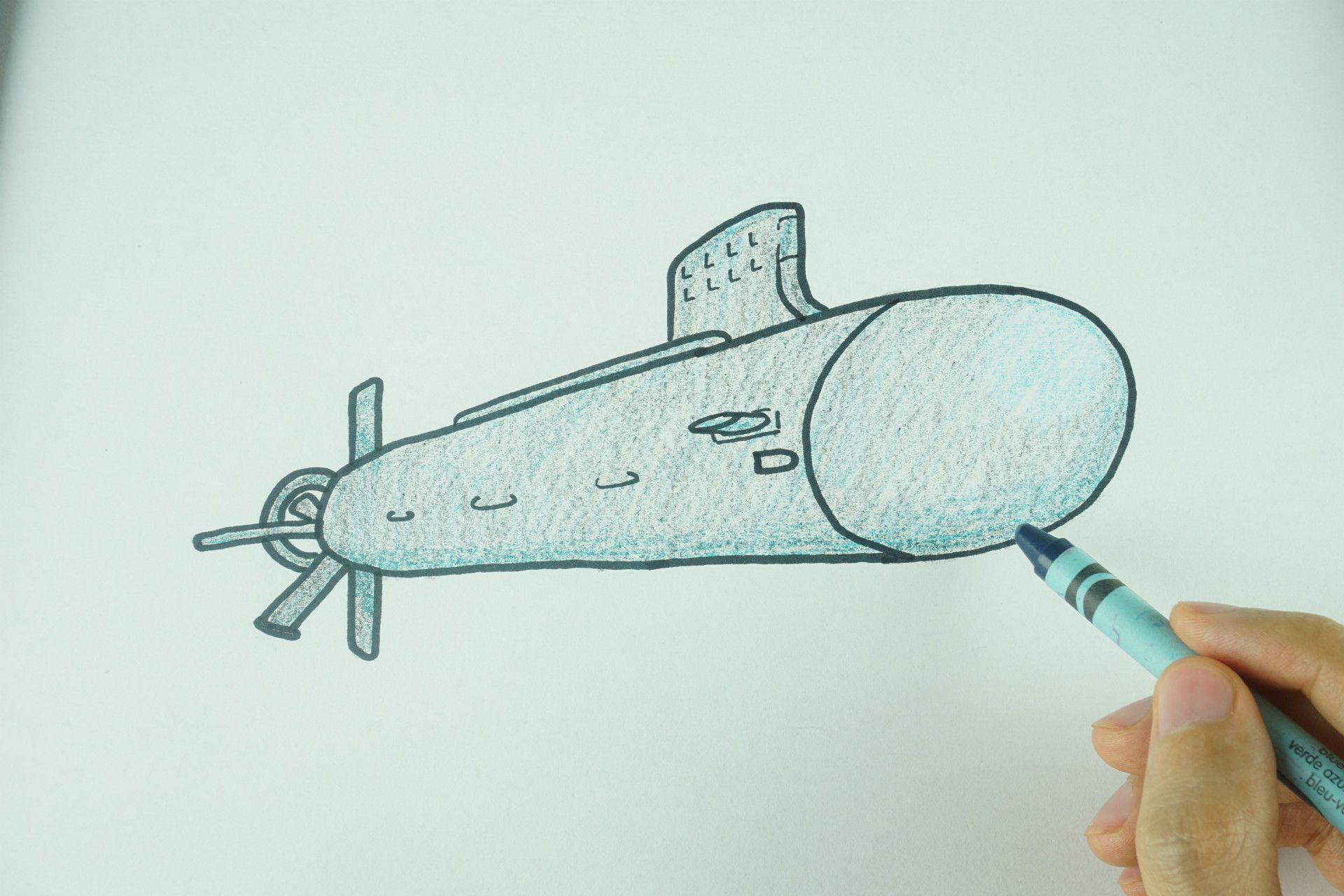 Submarine Drawing Image