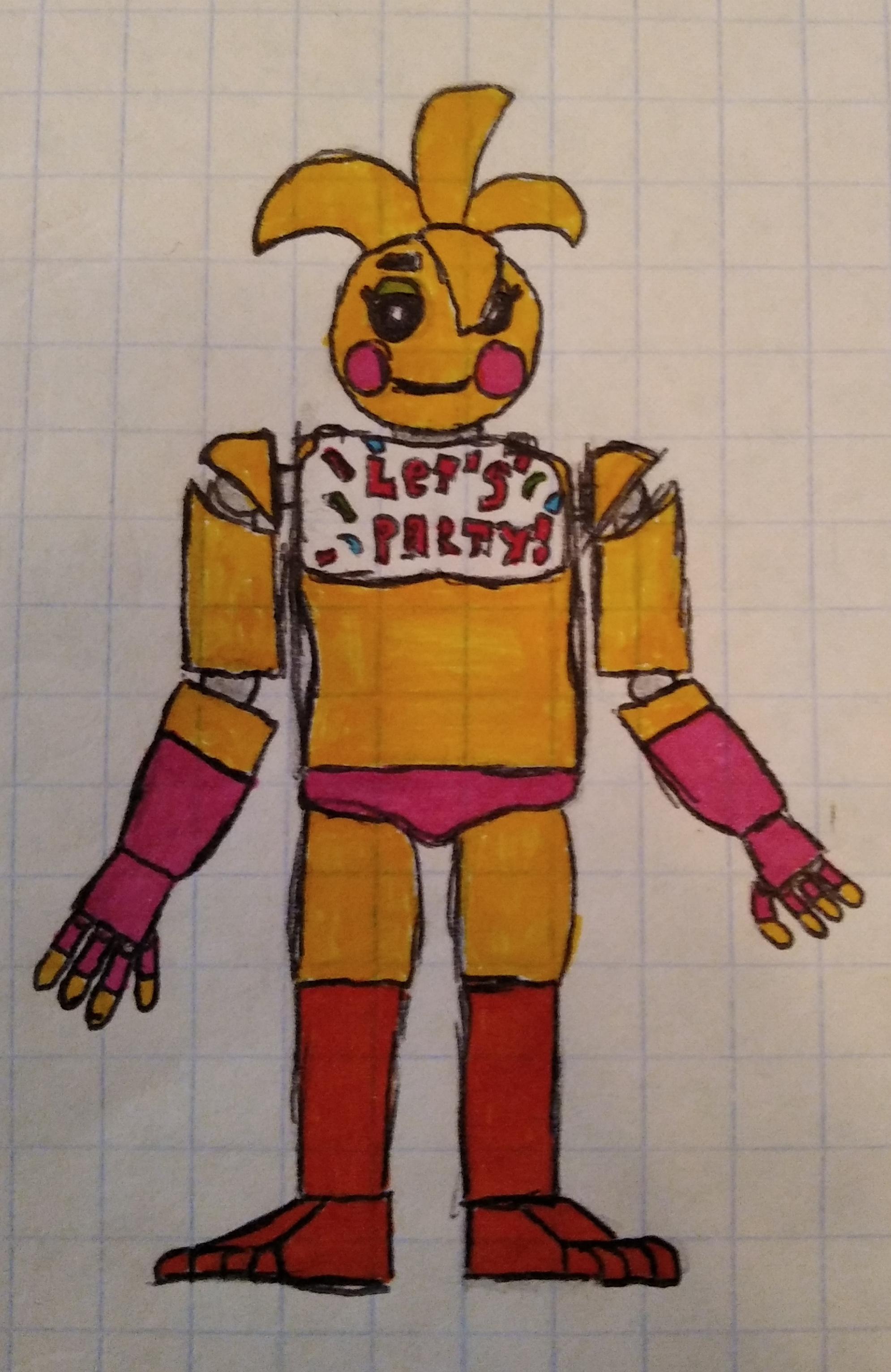 Toy Chica Drawing High-Quality