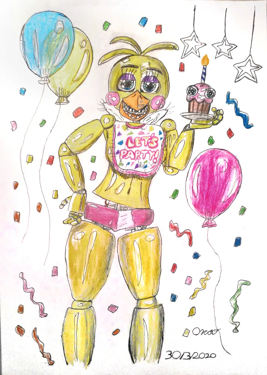 Toy Chica Drawing Pic