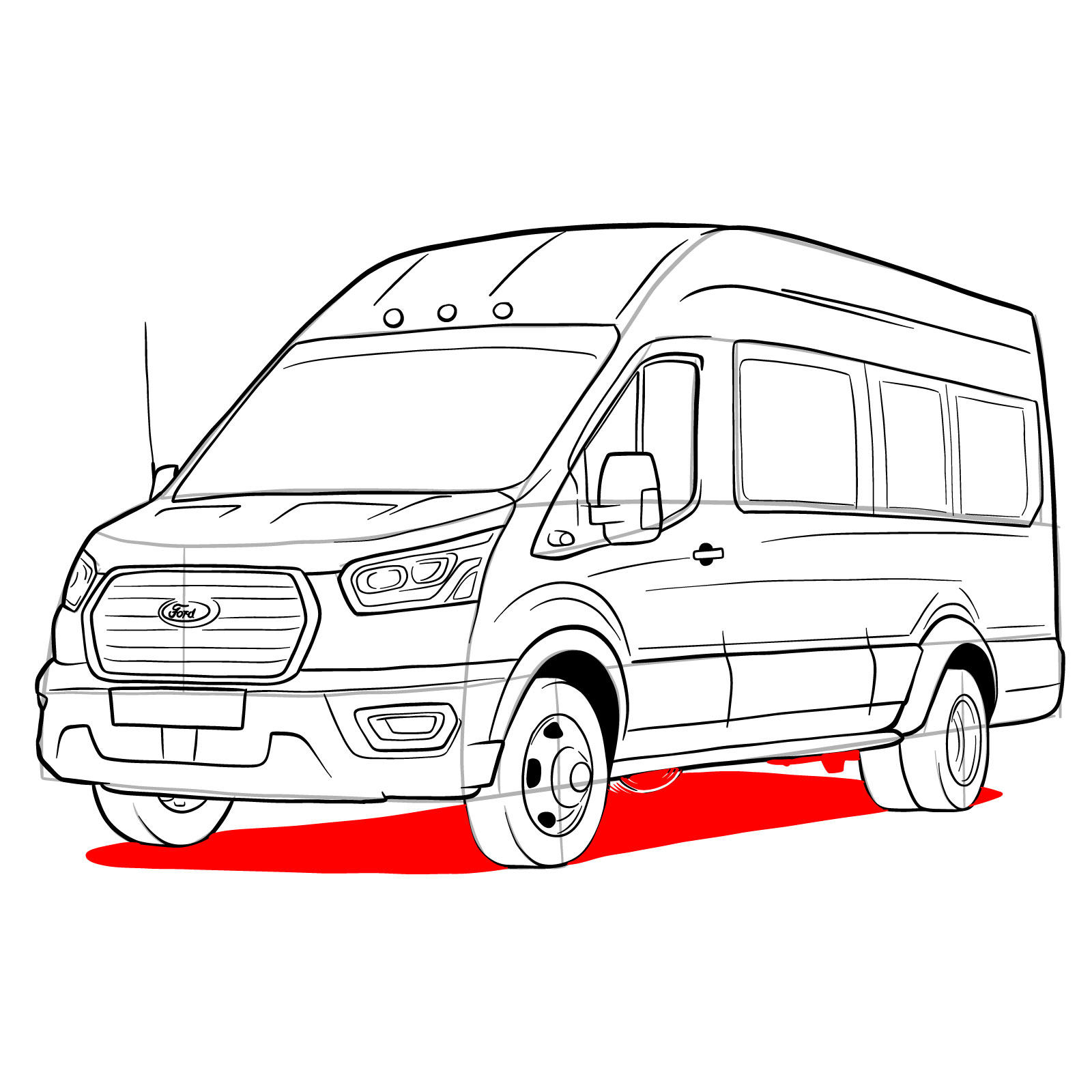 Van Art Drawing